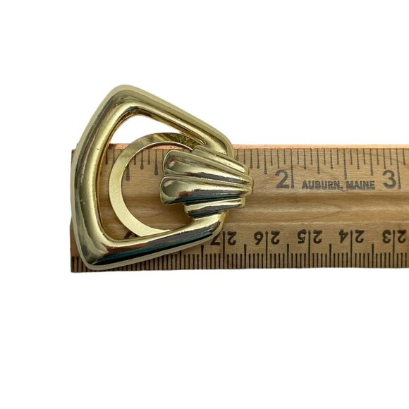 Gold Tone Metal Scarf Clip Fashion Jewelry Scarf Ring Accessories - Picture 6 of 7